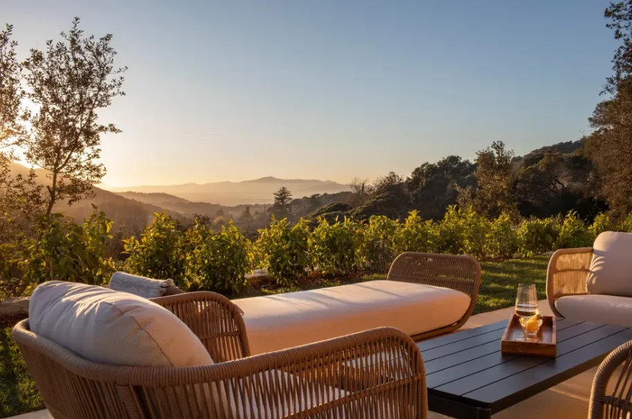 Mas Salagros détente couché de soleil