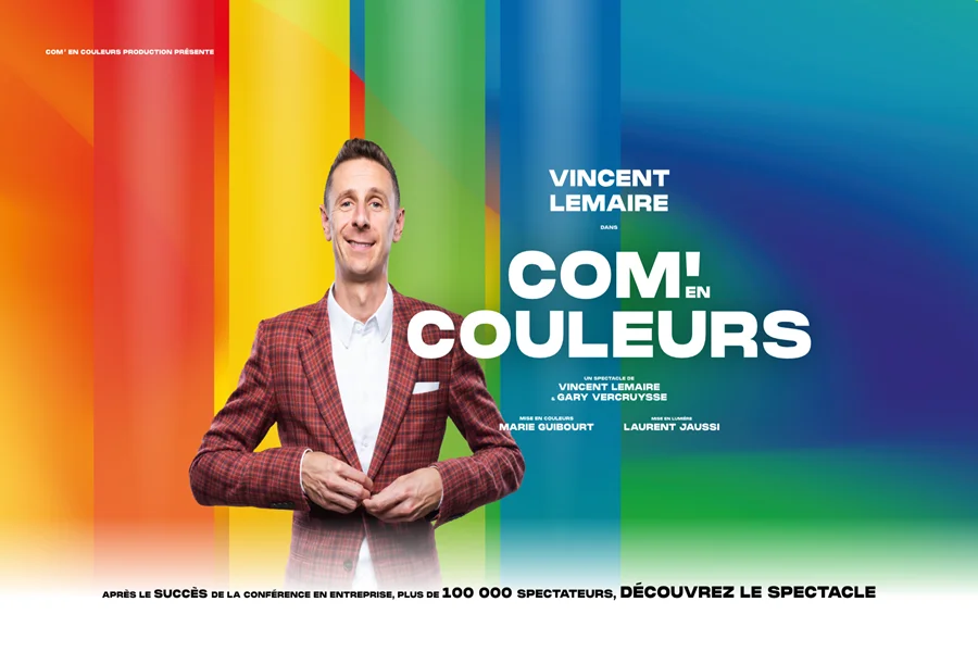 Affiche spectacle COM'en couleurs